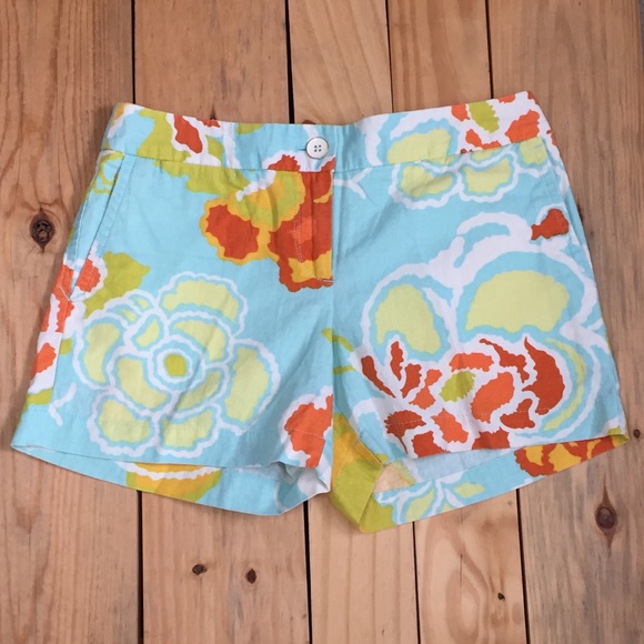 LOFT Pants - LOFT Floral Linen/Cotton Shorts